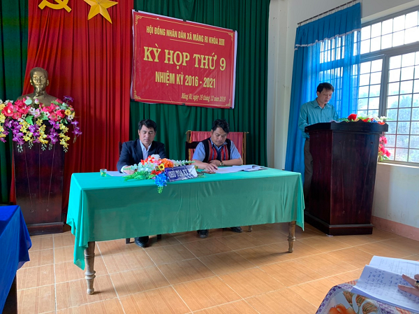 Ban Dân tộc tham dự kỳ họp thứ 9 - Khoá XIII, nhiệm kỳ 2016-2021 và nắm tình hình tại xã Măng Ri