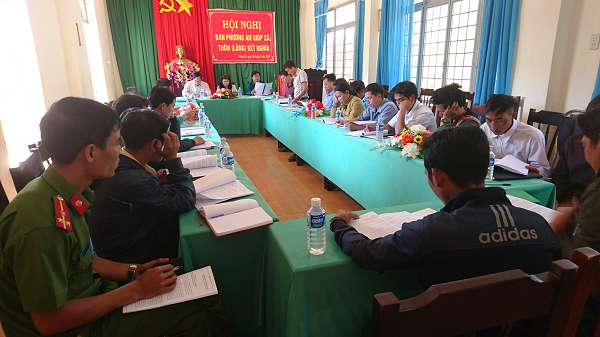Ban Dân tộc tỉnh tham dự Hội nghị bàn phương án giúp xã thôn (làng) kết nghĩa năm 2019 tại xã Măng Ri, huyện Tu Mơ Rông